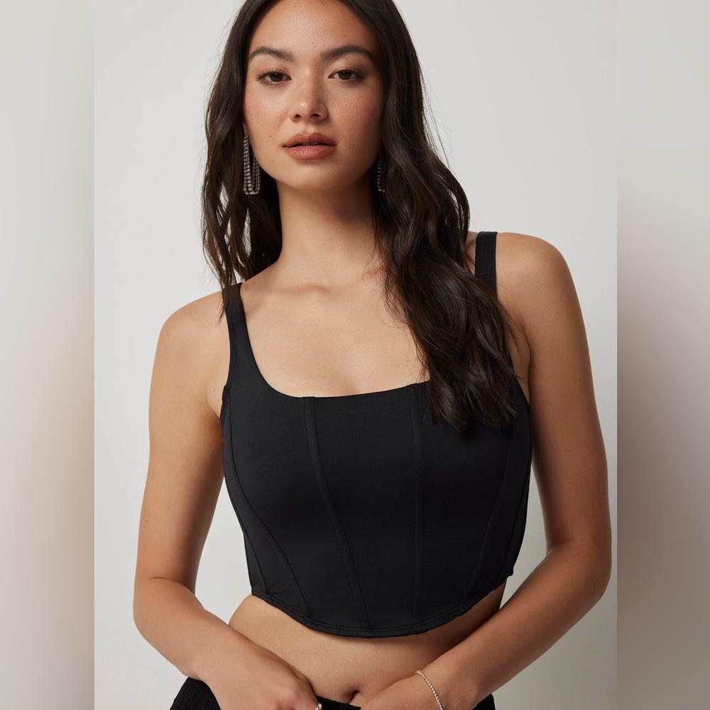 Marciano by Guess SIZE 4 black corset top